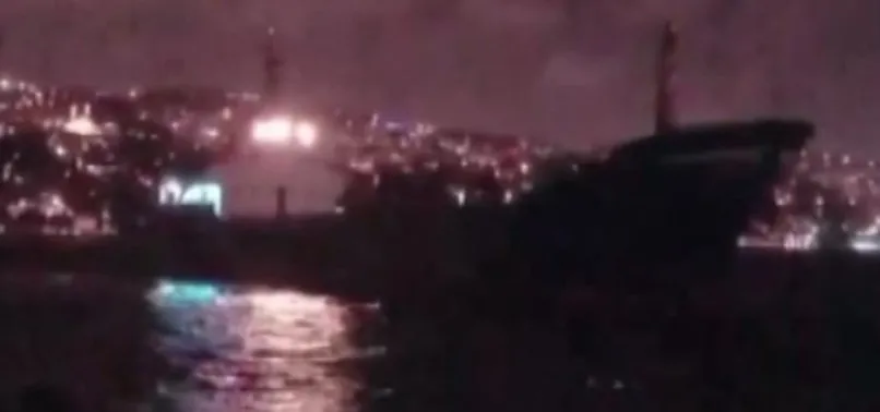 İstanbul Boğazı'nda facianın eşiğinden dönüldü! 70 metrelik gemi dakikalarca sürüklendi