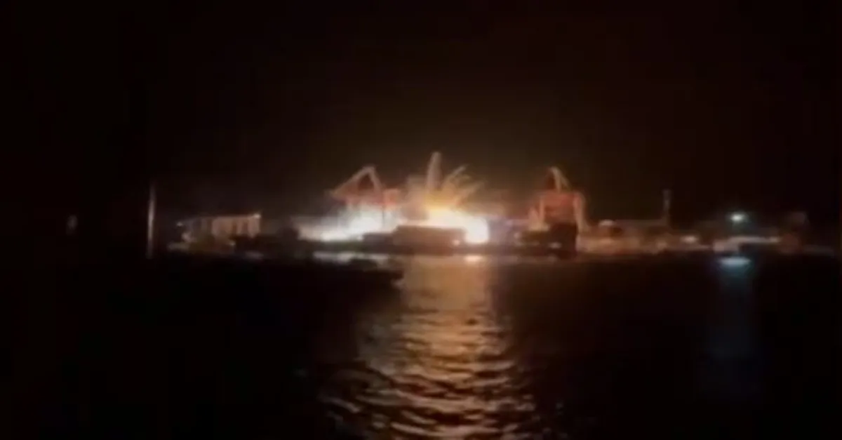 Rusya Odessa’yı vurdu! Vurulma anı kamerada