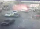Son dakika: Adanada polis servis aracına bombalı saldırı anı kamerada |Video