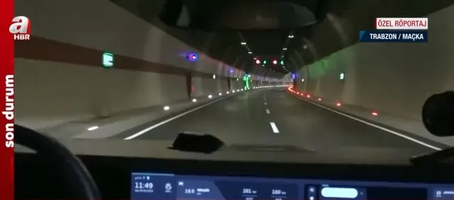 A Haber ekibi ve Bakan Karaismailoğlu Zigana Tüneli’nden Togg ile geçti