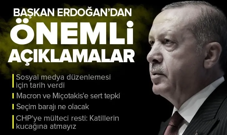 Son dakika: Başkan Erdoğan'dan mülteci açıklaması: Katillerin kucağına atmayız