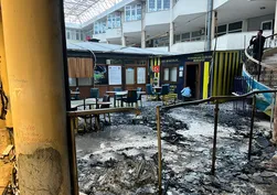 Fenerbahçeliler Derneği’nde korkutan yangın! O anlar kamerada