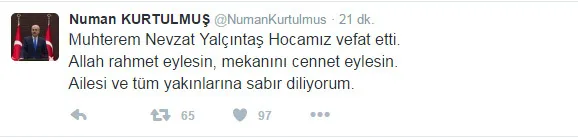 Nevzat Yalçıntaş vefat etti - 1