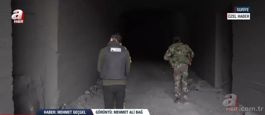 A Haber Suriye'deki o dev mühimmat deposunu görüntüledi! İşte dağın altında cephanelik 3