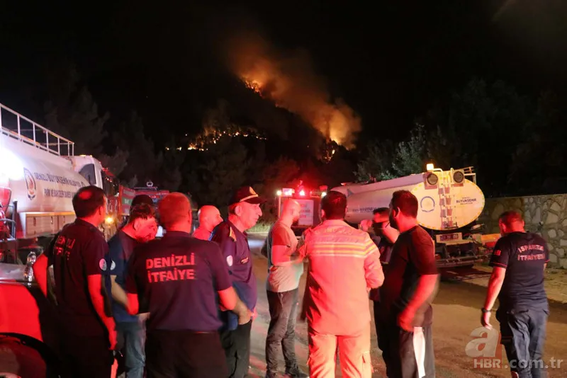 Denizli'de yangın faciası! Bölgedeki 50 ev boşaltıldı | 7 ilçede çıkan orman yangınlarından 6'sı kontrol altına alındı 19