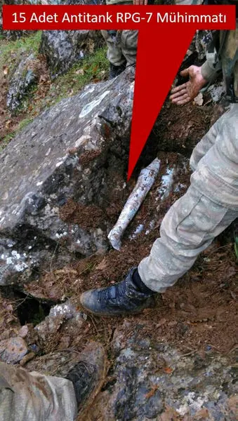 TSK: “Atmaca Operasyonu'nda 15 adet RPG-7 anti-tank mühimmatı ele geçirildi” - 1