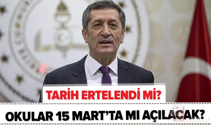 MEB son dakika: Okullar ertelendi mi? Okullar 15 Mart'ta mı açılacak? Hangi sınıflar okula gidecek? Yüz yüze eğitim... 1