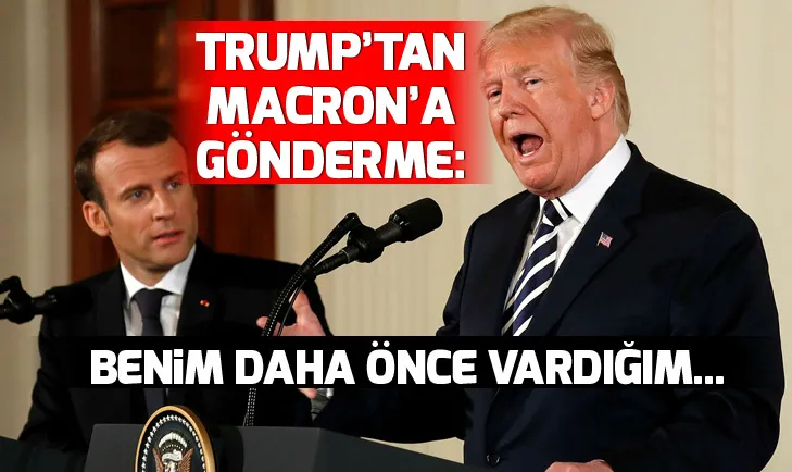 Trumptan Macrona gönderme