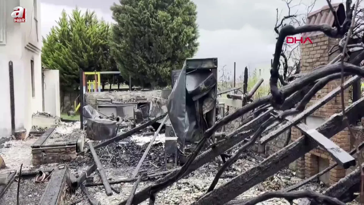 Bozcaada’da otelde çıkan yangın söndürüldü