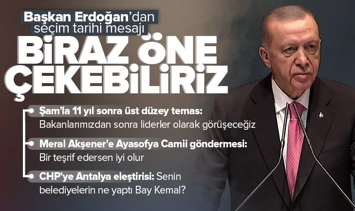 Son dakika: Genişletilmiş İl Başkanları Toplantısı | Başkan Erdoğan’dan önemli açıklamalar! Seçim tarihi mesajı