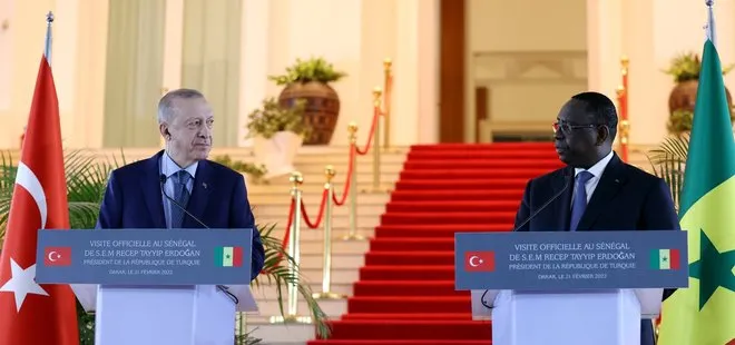 Son dakika: Başkan Erdoğan ve Senegal Cumhurbaşkanı Macky Sall’den ortak basın toplantısı