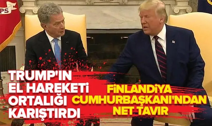 Trump’ın el hareketi soğuk rüzgarlar estirdi!