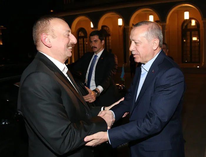 Cumhurbaşkanı Erdoğan, İlham Aliyev'i resmi törenle karşıladı - 7