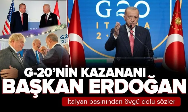 Son dakika: G20’nin kazananı Başkan Erdoğan İtalyan basını bunu konuşuyor