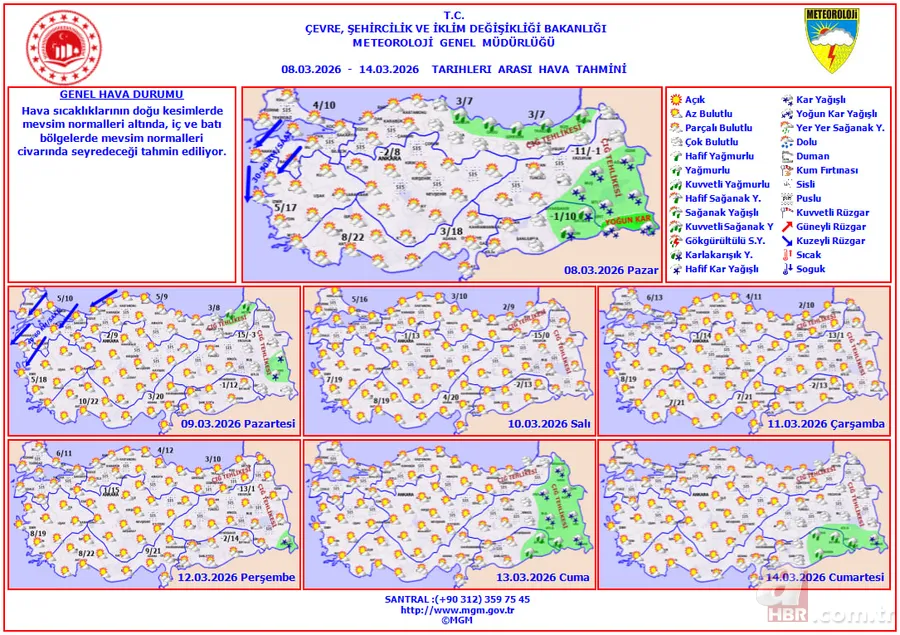 Meteoroloji’den sarı kod: 5 ilde kuvvetli yağış ve kar alarmı! Hakkari, Siirt... 5
