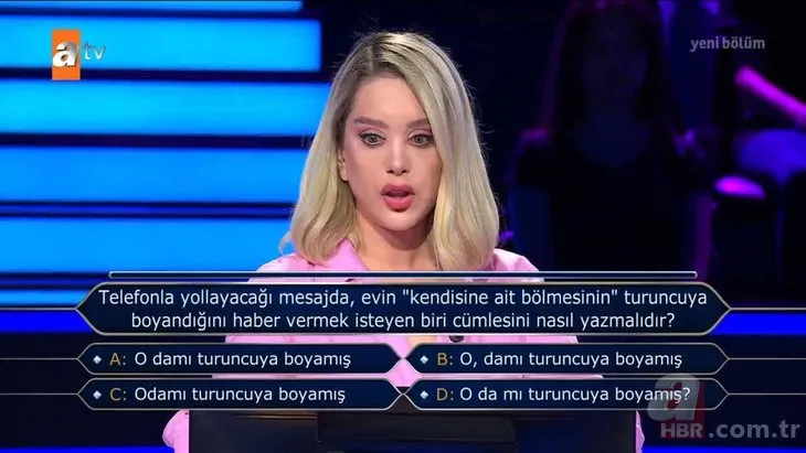 Milyoner'e damga vuran yarışmacı: Bu soruda elenmek marifet ister! ''Onur öğrencisi olarak mezun oldum'' dedi ama...