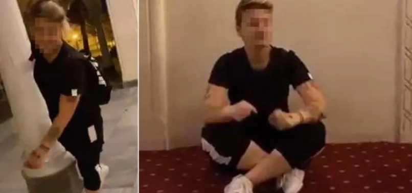 Son dakika: Gaziantep'te tepki çeken görüntüler! Camide ayakkabı ile video çekip sosyal medyadan paylaştı