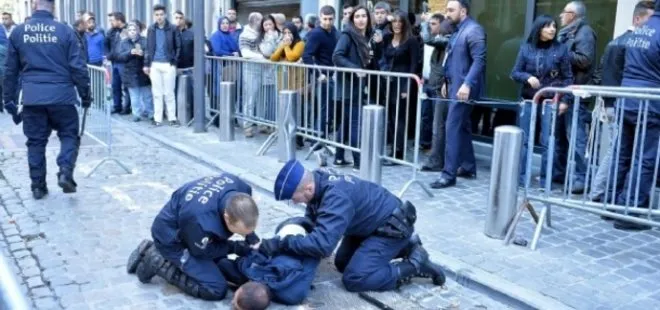 BRÜKSEL BAŞKONSOLOSLUĞUMUZ ÖNÜNDE BIÇAKLI SALDIRI!
