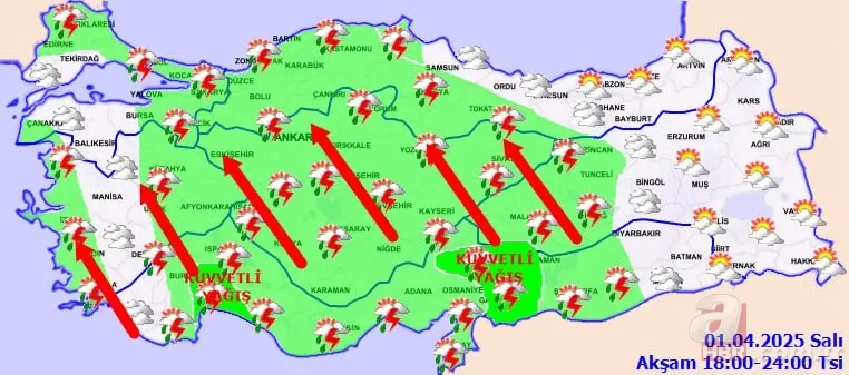 Meteoroloji alarm verdi: Dışarı çıkacaklar dikkat! Sağanak, gök gürültüsü ve fırtına uyarısı! İstanbul, İzmir, Antalya... 12
