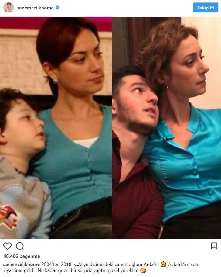 sanem celik 14 yil sonra ayni pozu