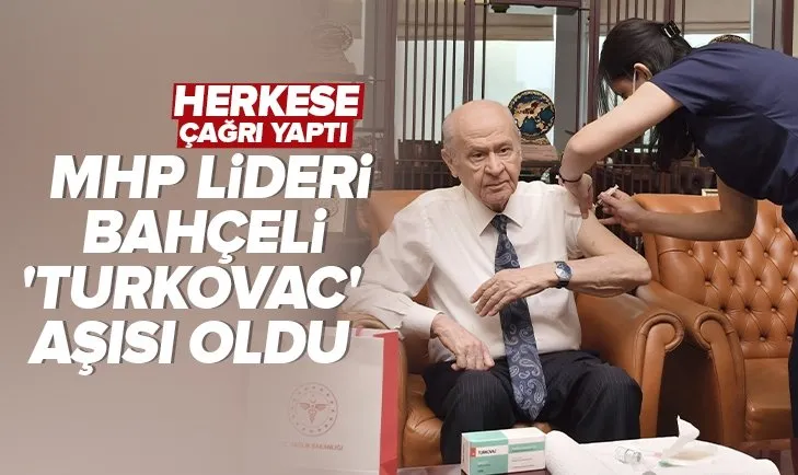 Son dakika: MHP lideri Devlet Bahçeli Turkovac aşısı oldu! Sağlık Bakanı Koca teşekkür etti