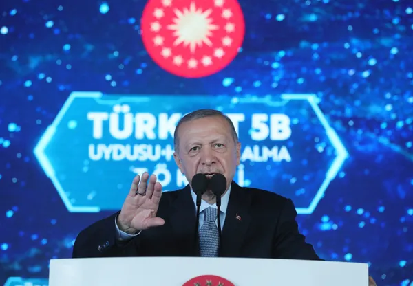 Son dakika: Başkan Erdoğan butona bastı Türksat 5B uydusu hizmete girdi! Törene Başkan Erdoğan’dan önemli açıklamalar