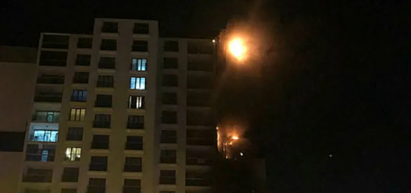 Ankara'da 16 katlı binada yangın çıktı