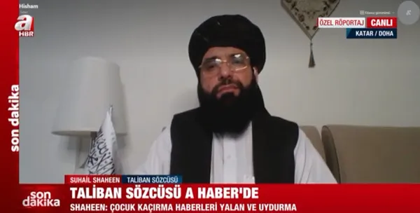 Son dakika: Taliban Sözcüsü Suhail Shaheen A Haber’e konuştu! Herkesin içi rahat olsun