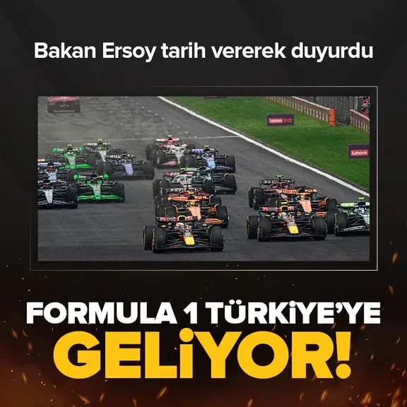 Formula 1 yarışları Türkiye’ye geliyor! Bakan Ersoy tarih vererek duyurdu