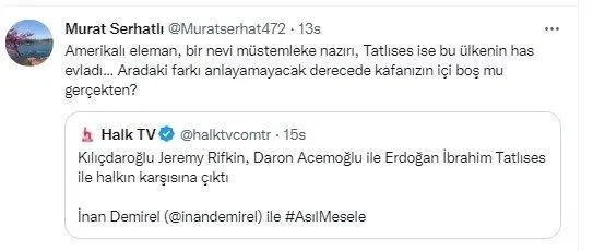 Halk TV İbrahim Tatlıses’i ABD’li Jeremy Rifkin ile kıyasladı! Sosyal medyadan tepki yağdı: Biri ABD kayyumu diğeri bu ülkenin evladı