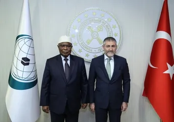 Hazine ve Maliye Bakanı Nureddin Nebati İİT Genel Sekreteri Taha ile görüştü