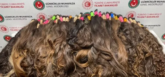 Sabiha Gökçen Havalimanı'nda “saç” operasyonu: 69 kilogram insan saçı ele geçirildi