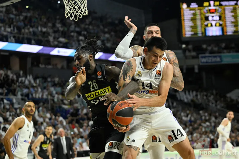 Basketbol maçı boks ringine döndü! Real Madrid-Partizan karşılaşmasında ortalık karıştı 15