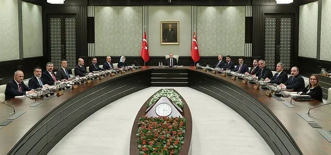 Son dakika: Cumhurbaşkanlığı Kabinesi Erdoğan başkanlığında toplandı