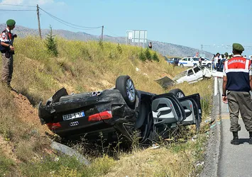 Kütahya'daki trafik kazasında acı tesadüf