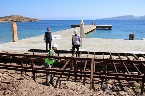 Dodo Beach’te yıkım tekrar başladı! Cumhurbaşkanlığı kararnamesi sonrası harekete geçildi