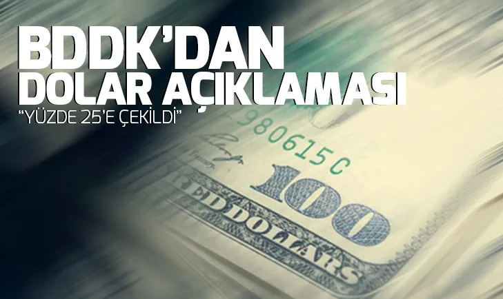 BDDKdan dövize yeni hamle