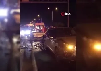 Bolu’da trafik ışıklarında zincirleme kaza