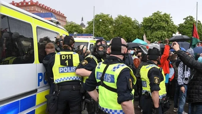 İsveç’te Filistin hazımsızlığı! Eylem yapan öğrencilere köpekli müdahale: 20 kişi gözaltına alındı