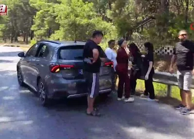 Motosikletle otomobil çarpıştı: 2 yaralı