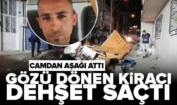 İzmir’de evden çıkmak istemeyen kiracı eşyaları sokağa saçtı