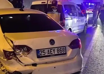 Erzurum’da zincirleme kaza: 6 yaralı