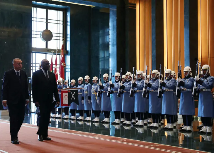 Başkan Erdoğan Burkina Faso Devlet Başkanı Kabore'yi karşıladı