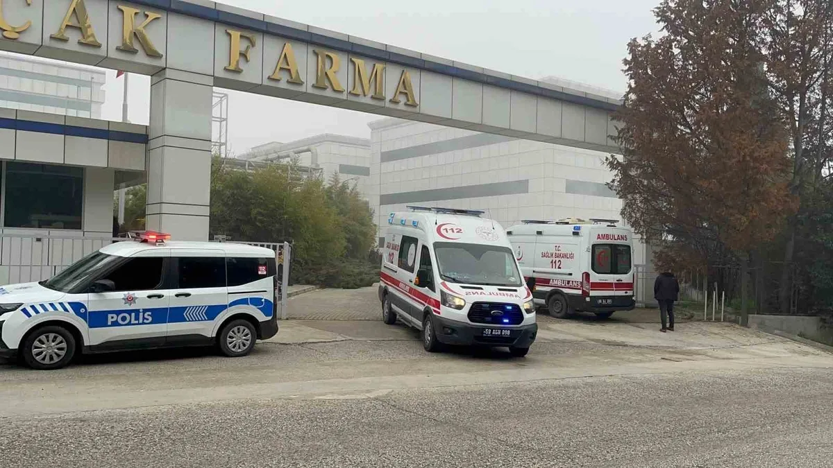 Tekirdağ'daki ilaç fabrikasında patlama: 6 işçi yaralandı