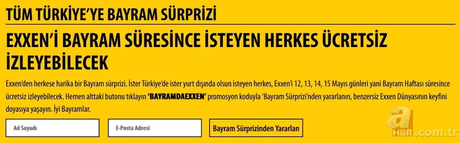 Exxen nasıl bedava izlenir? Exxen bayramda ücretsiz mi? Exxen.com üye olma işlemleri nasıl yapılır? 5