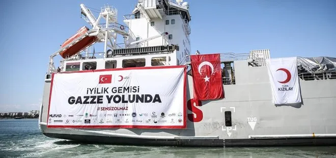 Türkiye’nin 8’inci insani yardım gemisi Gazze için yola çıkıyor