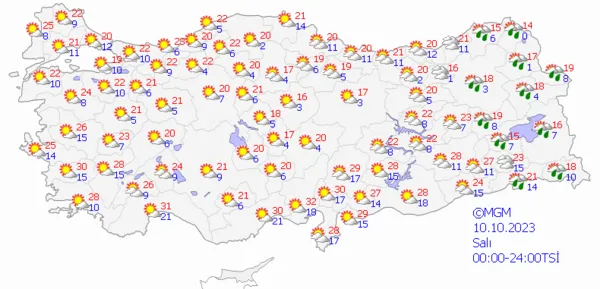 1696577040249.png Kış yavaş yavaş geliyor! Sıcaklıklar düşecek sağanak yağış yolda! Meteoroloji gün vererek uyardı... - 10
