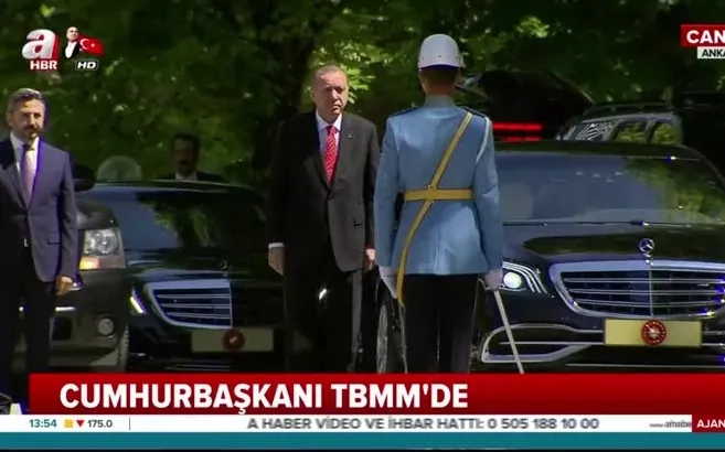 Cumhurbaşkanı Recep Tayyip Erdoğan TBMM'de