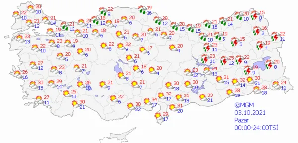1632842906084.png Meteoroloji 5 günlük hava tahmin raporunu son dakika olarak paylaştı! Sağanak yağış geliyor! İstanbul Ankara İzmir'de bu hafta hava durumu nasıl olacak? - 7
