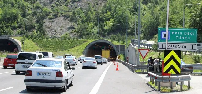 Bakım çalışmaları erken bitti! Bolu Dağı tüneli ulaşıma açıldı